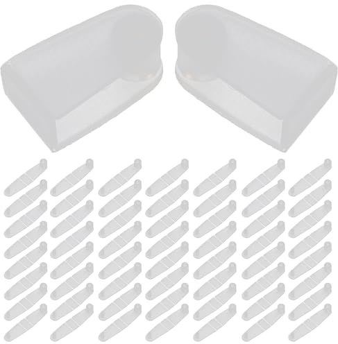 Lurrose 100 Clips Porte-Clés En Plastique Clip De Connexion Porte-Clés Pliable Attache Plastique Pour Pour Cartes D’Identité Cartes D’Accès Sacs Sacs À Dos Et Passants De Ceinture