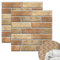 YapitHome 20 Pièces Panneaux Muraux 3D Papier Peint en Pierre 30X30cm Brique Papier Peint pour Cuisine Balcon Cuisine Décoration