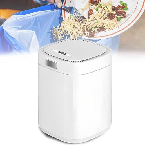 LSBHPPD Poubelle à Compost,composteur Cuisine Intelligent,composteur électrique,composteur Automatique 2,5 l,convertit Les déchets Alimentaires en Compost,composteur Machine Recyclage,White