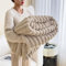 Luofanfei Kuscheldecke Wohndecke 200x220 Beige Plüsch Samt Decke Kuschelig Warme Flauschige Fleecedecke Bettüberwurf Couchdecke Tagesdecke Sofadecke Blanket Für Sofa Überwurf Bett Schlafzimmer Büro