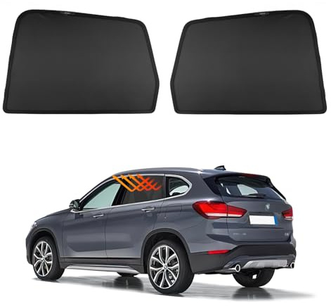 FDAIUN für BMW x1/ix1 u11 2022 2023 2024 Sonnenschutz Auto Magnetisch Sonnenschutz Seitenscheibe Vorne und Hinten Sonnenschutzvorhang für UV-Schutz Hitzeschutz Schwarz (Hinteres Seitenfenster 2 Stück)
