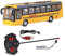 BSTCAR Ferngesteuerter Bus Spielzeug Kinder 1:48 Maßstab Wiederaufladbar RC Schulbus Elektronische Spielfahrzeuge Simulation Bus und Mädchen (Gelb)