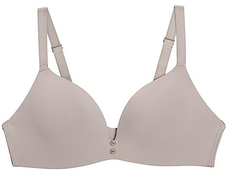 Generico Coppette Silicone Seno Reggiseni con Ferretto Reggiseno Estivo da Donna, Comodo, Sexy, Confortevole, Coppa B/C, Senza Anello in Acciaio Coppette Silicone Seno Reggiseni con (Khaki, 95)