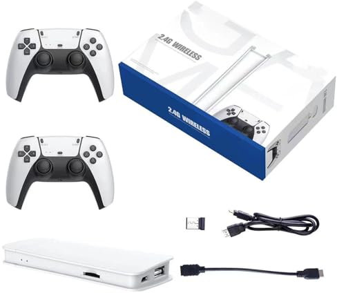Yacriso Nostalgicbox: más de 30 000 Consolas de Juegos Retro y 2 mandos inalámbricos, Consola de Juegos Nostalgic Box, Juegos Retro Nostalgic Box (64G)