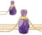 SUPERFINDINGS Collier de Bouteille de Parfum Pendentif de Bouteille de Parfum en Cristal Collier Diffuseur D'Huile Flacon de Pierre Précieuse Pendentifs en Améthyste Naturelle pour Noël la Saint