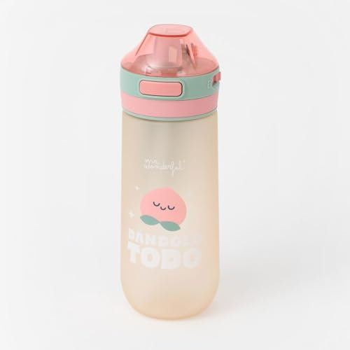 Mr. Wonderful - Botella para Agua Hermética - Mensaje impreso 'Dándolo todo' - Fabricada en Tritan libre de BPA - 600 ml