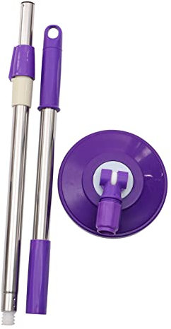 PEPLAYTAL Ricambio per Mop Rotante Acciaio Inossidabile Maniglia e Resistente per Accessori Girevole per Difficili Raggiungere