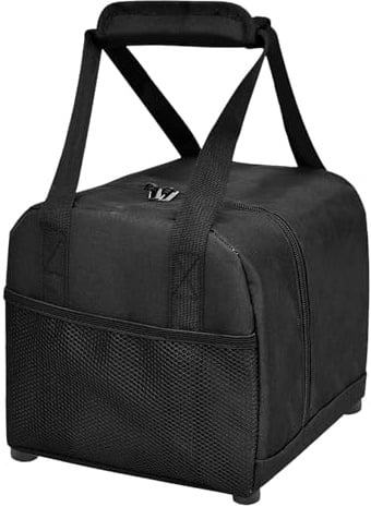 Borsa da bowling – Borsa porta palla da bowling con supporto imbottito – Borsa portaoggetti accessori sportivi per viaggi, tornei, competizioni, uomini, atleti, giocatori, asciugamano bottiglia