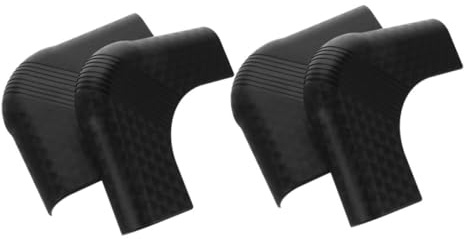 Billardtisch Eckenschutz 4 Stück aus Nylon, Schwarz, Fischschuppen Design | Eckenschutz Schwarz, Leicht und Tragbar, Rutschfest, Einfache Montage für Pool und Billardtische