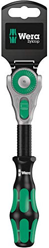 Wera 05073261001 8000 B SB Zyklop Speed-Ratchet with 3/8 Drive - Silver