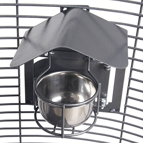 Montana Cages | 4er-Set Abdeckung für Futternapf, Napfdach - Small Antik