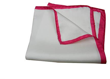 Avantgarde - Pochette Uomo da Tasca Bianca Man Handkerchief Seta Silk Bordo Diversi Colori