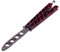 Andux, Zone, coltello a farfalla, per l’allenamento nelle arti marziali, in metallo, CS/HDD08, ds-4, rot