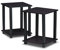 Furinno Simplistic Mesa Auxiliar, Nogal Oscuro, Talla única
