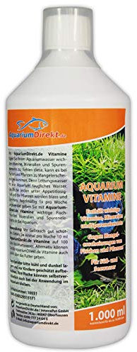Aquarium-Direkt Aquarium Vitamine (Wichtige Fischvitamine, Mineralien und Spurenelemente für Ihr Süß- und Seewasser Aquarium - Gegen Mangelerscheinungen), Größe:1 L