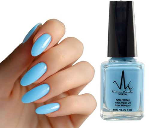 Vivien Kondor Vegan Friendly Argan Care Nail Polish (Blue Ice)