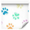 murando - Tapete selbstklebend 10m Wandtattoo dekorative Möbelfolie Dekorfolie Fotofolie Panel Wandaufkleber Wandposter Wandsticker - Kinderzimmer Tiere Pfoten bunt g-A-0291-j-a