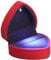 BESPORTBLE Ringbox Holz LED Beleuchtete Herzförmige Ring Box Vorschlag Samt Ring Fall Container für Hochzeitstag Valentinstag (Rot) Ringschachtel