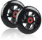 DBREAKS 2 Stück Stunt Scooter Rollen 100mm, Ersatzräder für Scooter 100mm Schwarz, Scooter Ersatzräder Set, Scooter Räder mit ABEC-9 Kugellager, Härtegrad 88A, geeignet für allerlei Scooter