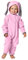 MRULIC Neugeborenes Baby Jumpsuit Outfit Dinosaurier Reißverschluss mit Kapuze Spielanzug Overall Outfit Kleidung Niedlicher Babyschlafsack Onesies Herbst und Wintermodelle(Y3 Rosa,55-60)