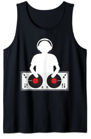 DJ Musik Turntable Mischpult Diskjokey Tank Top