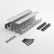 Albatros Kabelkanal Schreibtisch Silber Komplettset C - Kabelmanagement Schreibtisch für mehr Ordnung und Produktivität - Kabel Organizer für optimale Kabelführung
