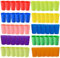 Hikrxya 60 Piezas Vasos de Plástico Reutilizables, 260 ml Vasos Plastico Colores, Copas de Plástico Duro Colores para Niños Fiestas Picnics Viajes Camping Barbacoas Cocina Familiares