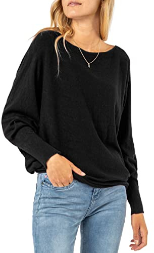 Sublevel Damen Strickpullover – Oversize Pullover mit Fledermausärmeln im Lässigen Look