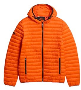 Superdry Herren Fuji Lite Kapuzenjacke Kräftiges Orange M
