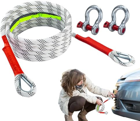 Recovery Tow Rope, Professional Recovery Ropes, Offroad Recovery Rope, Trailer Rope, Large Stretch Tow Strap, Tow Strap for Sand Snow