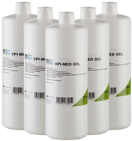 Medicalcorner24 5 x 1 Liter Epi-Med Kontaktgel IPL-Gel für IPL Behandlung IPL-Kontaktgel