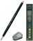 Faber Castell - Fallminenstift TK 9400, Minenstärke: 2 mm, Härtegrad: B, Ersatzminen und Minenspitzer