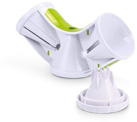 Spiralschneider Hand für Gemüsespaghetti 3 in 1 | Gemüseschneider Küchenhelfer | Ideal als Gemüsenudel Spiralschneider und Zoodle Maker