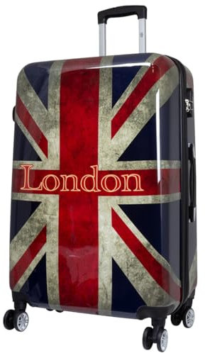 Bowatex Motivkoffer London England Flagge Trolley Groß 100 Liter Plus Koffer