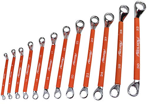 Neilsen 12pce Ring Spanner Set - 6mm-32mm Chrome Vanadium CT1351
