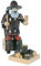 OBC Räuchermännchen Holzhacker mit Bank braun, 18 cm, Dekofigur handbemalt im Kunsthandwerks-Stil/Räuchermann/Räucherfigur aus Holz