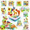Spielzeug ab 3 Jahre Kinderspielzeug ab 3 4 5 6 Jahre Mosaik Steckspiel 3D Puzzle Spiele ab 3-6 Jahren Lernspiele STEM Montessori Bausteine mit Drillen Geschenk 3 4 5 Jahre Junge Mädchen, 223 Stück