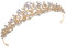 Diadem Tiara Braut Tiara Strass Krone Retro Stil Kristalle Prinzessin Krone Strass Braut Krone Mikrodichte Inlay Kristall Blume Braut Diadem Festzug Prom Hochzeit Diadem ​für Hochzeit, Festzüge, Party