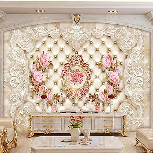 3D-Tapeten Wandbilder Kinder Rosa Geprägte Blume Selbstklebendes 3D-Poster Für Das Jugendzimmer, Foto, Wanddekoration, Themenzimmer, Spielzimmer 250(B)X175(H) Cm Weihnachtsgeschenke Geburtstagsgesche