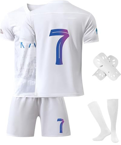 Sternstunde Trikot Sets Kinder, Hause/Auswärts Fußballtrikot für Kinder,Herren Jungen Fussball Jersey Football Trikots, Sportshirt Junge Football Training Tshirts Shorts (Schwarz, 8-9 Jahre)