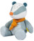 Nattou Kuscheltier aus Polyester, Kuscheltier-Dachs Felix als Wegbegleiter ab der Geburt, Ca. 32 cm, Felix und Leo, Hellblau