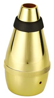 Toyvian Goldener Trompetendämpfer Zum Üben Verschleißfestes Metall Leichtgewichtig Intonationsverhalten Mobiler Übungsdämpfer