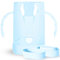 MOMUSE Zweifach-Deckel Quetschies Halter für Baby, Quetschbeutelhalter für Lebensmittelbeutel und Getränkeboxen, Squeeze Pouch Holder mit Größerem Fassungsvermögen für die Selbstfütterung（Blau）