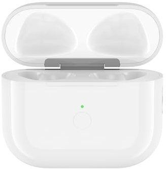 BRILLESS Custodia di ricarica wireless per AirPods di terza generazione - Scatola di ricarica Bluetooth di ricambio con pulsante di sincronizzazione accoppiamento e porta Lightning