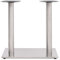 Generisch Kangmusi Bistrotisch-Gestell Silbern 70x40x72 cm Edelstahl, Silber 325441