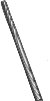 Varilla de tornillo de dientes finos de acero inoxidable M6-M20 304, barra de rosca de dientes completos, rosca de perno sin cabeza, perno roscado completo(M6x0.75x250-1pcs)