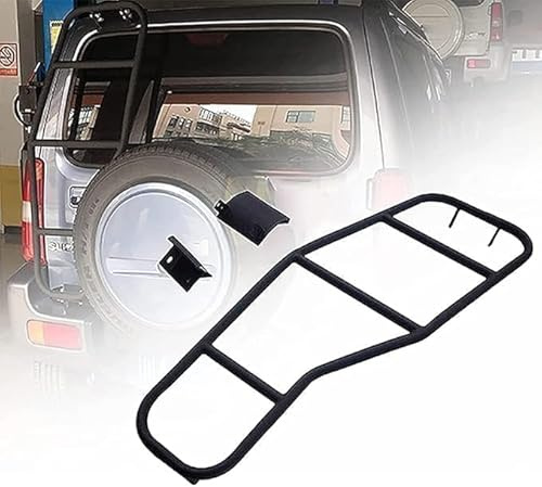 GuanLL portellone Posteriore per Suzuki Jimny Sierra JB43 Nuova Scala in Alluminio Porta di Coda Posteriore Auto Adatta scaletta Integrata Scala Lega