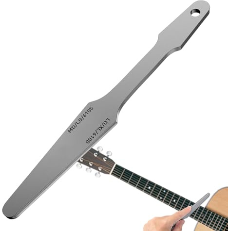 Lima de coronación de trastes - Herramienta de modelado Luthier, Lima de nivelación fina, Diseño de agarre ergonómico, Acero de alta calidad | Mantenimiento profesional de guitarras para trastes,