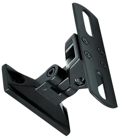 JHKNNK Support Mural Orientable pour Enceinte Surround et Centrale Rotation 90° et Inclinaison 180°, Montage Sécurisé pour Home Cinéma et Studio, Vis et Chevilles Fournies