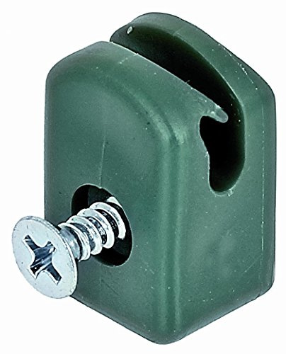 Alberts 655877 Spanndrahthalter mit Schraube | Kunststoff, grün